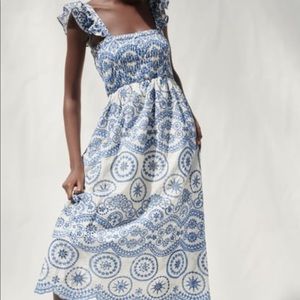 Zara dress in sezane print